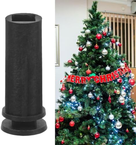 CRAFTHROU 10pcs Black Plastic Christmas Tree Stand for Artificial Trees