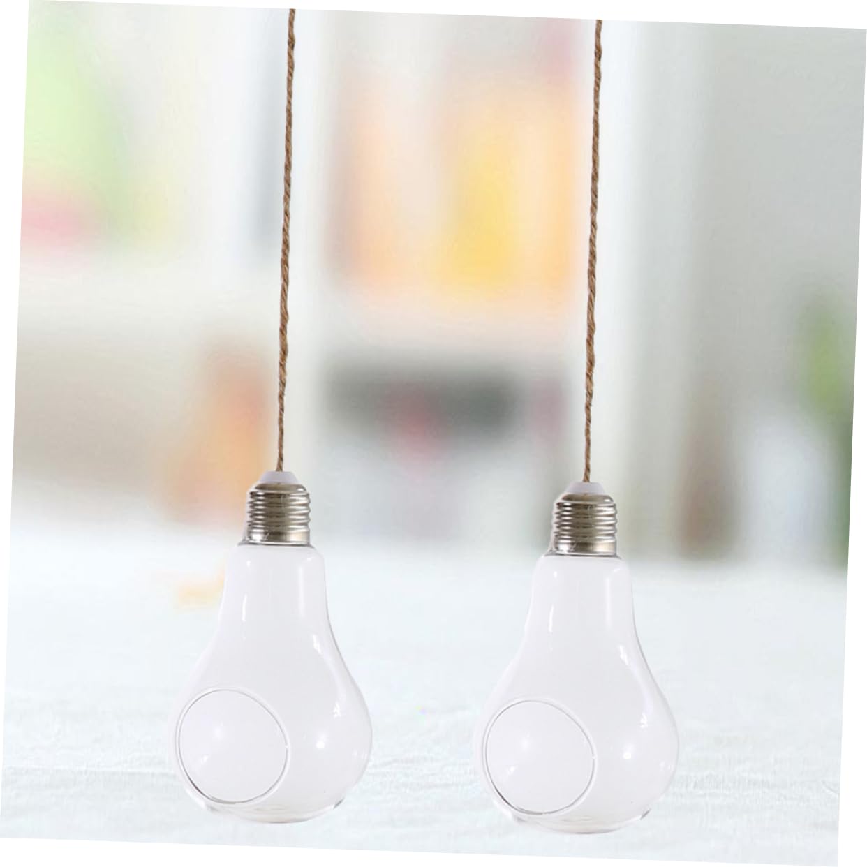 HANABASS 2pcs Light Bulb Hydroponic Vase Creative Hanging Terrarium Flower Container for Home Office Decor Stylish Glass Plant Organizer for Indoor Decoration