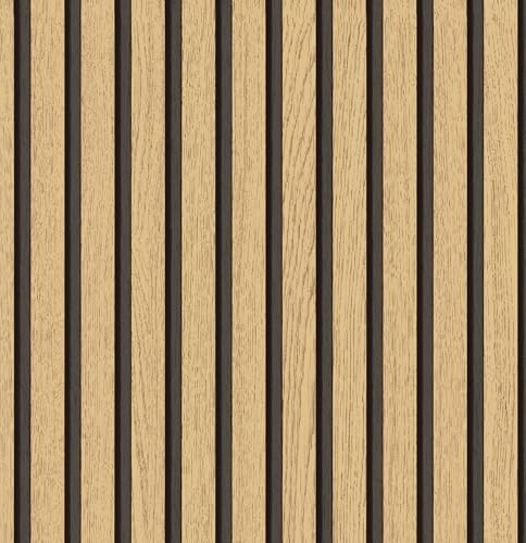 myforHD Wallpaper Peel and Stick Wood Grating Stripe Self-Adhesive Wallpaper Faux Wood Contact Paper Wood Slats Self Adhesive Wall Paper PVC Vinyl Film Removable Waterproof 17.3" x 393" - color: Wood F, size: 17.3" x 393.7"