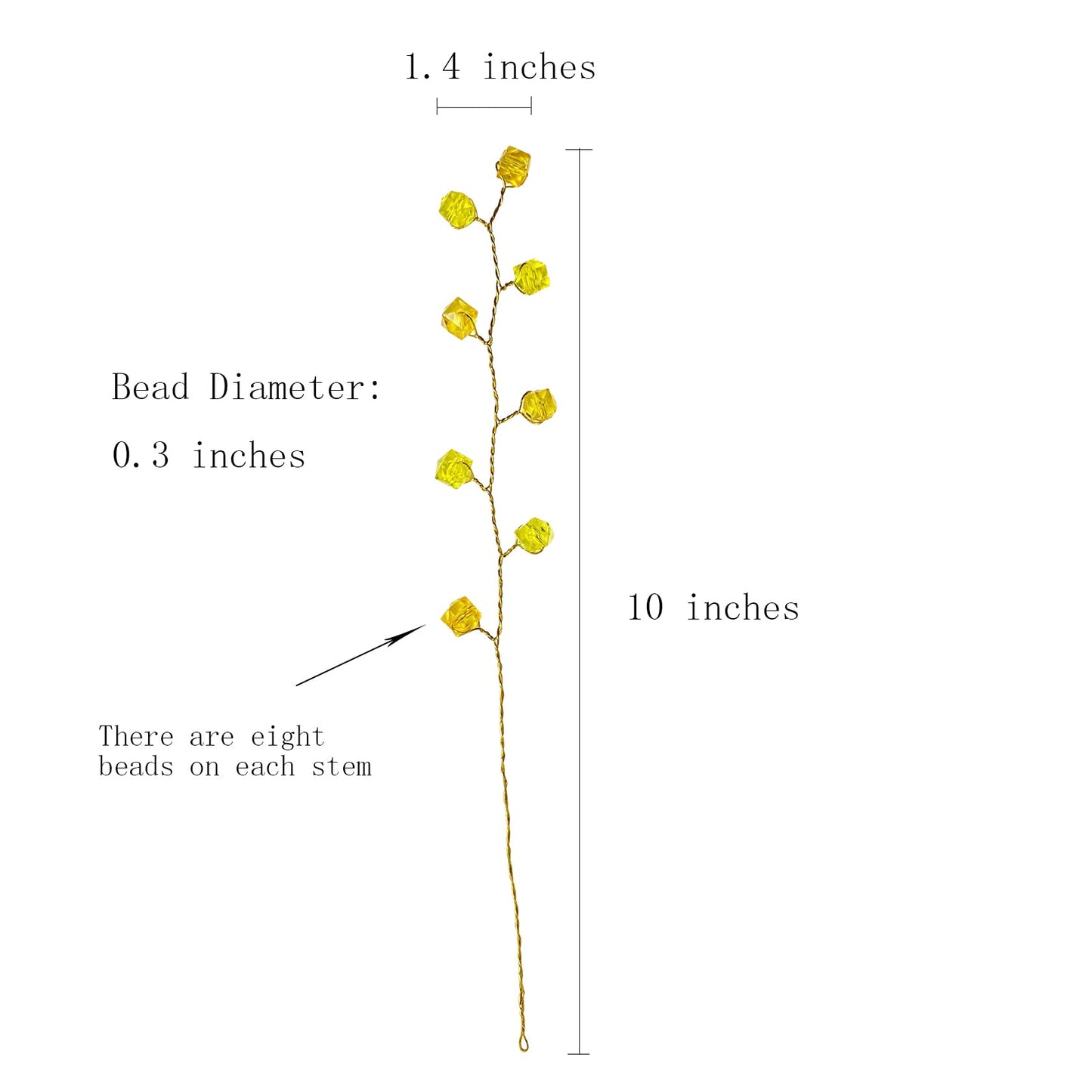 SWEXURY 16PCS Crystal Artificial Flowers Bouquets Handmade Acrylic Flower Branches Fake Beaded Baby Breath Floral Crafts for Wedding Party Home Decor