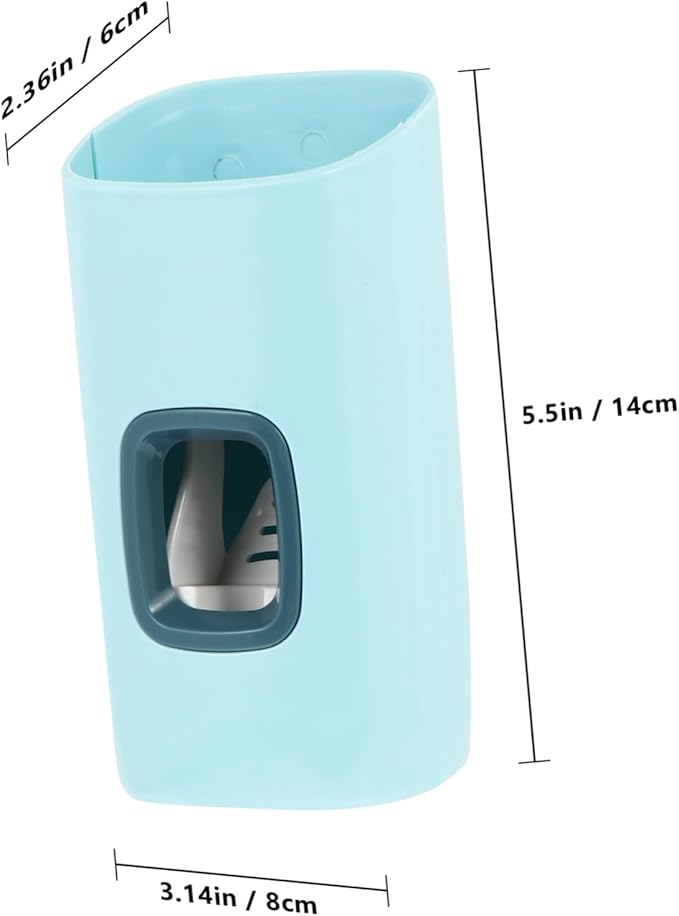 GALPADA 1pc Automatic Toothpaste Squeezer Wall-Mounted Non-Punch Easy to Use Toothpaste Dispenser Pump