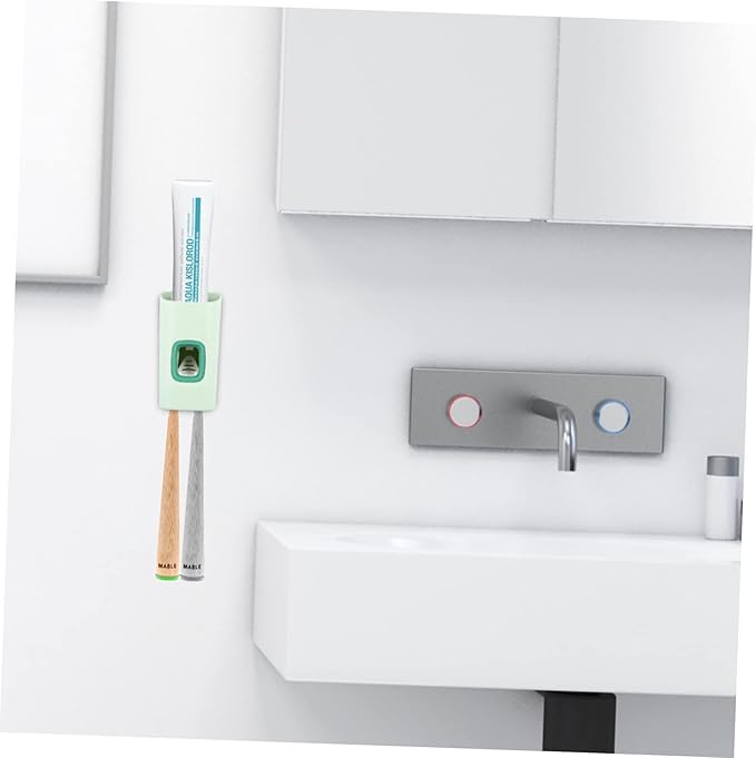 GALPADA Ergonomic Toothpaste Pump Wall-Mounted Squeezer No Needed Space-Saving Design