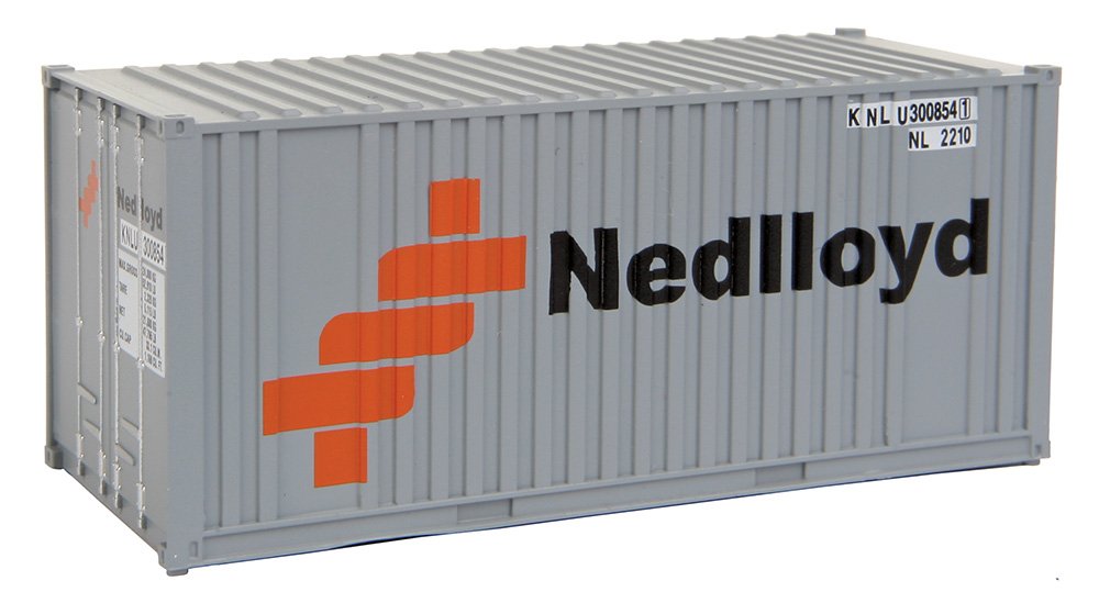 Walthers SceneMaster HO Scale Model of Ned 20' Corrugated Container with Flat Panel,Ned-Lloyd,949-8005