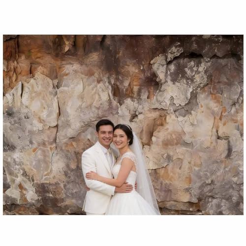 Realistic Cave Rock Wall Backdrop Archeological Photography Background Natural Stone Texture Outdoor Adventure Photo Banner Nature Theme Party Decor Studio Props 7x5FT - size: 7X5FT