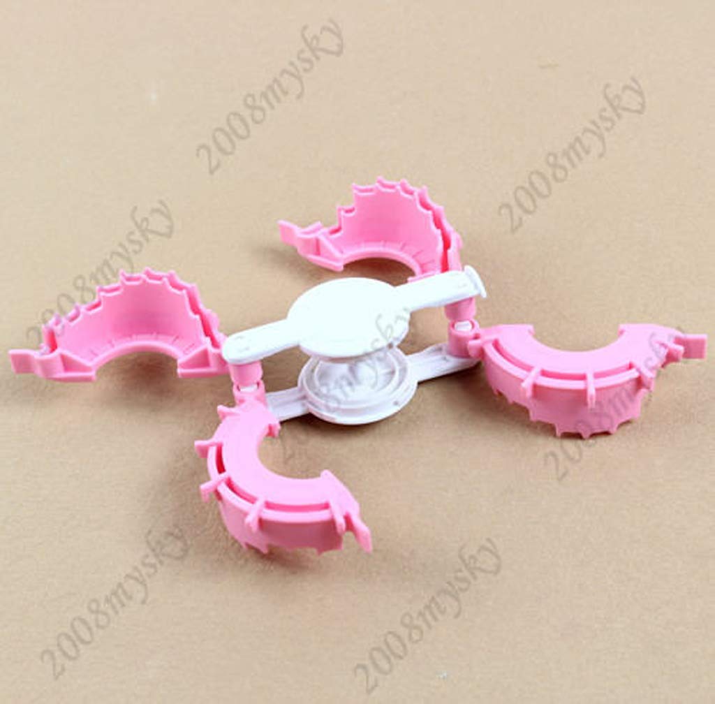 ceng-AIO Pom-Pom Maker 2X Size L+S Heart Shape Craft Tool, Plastic, Baby Shower