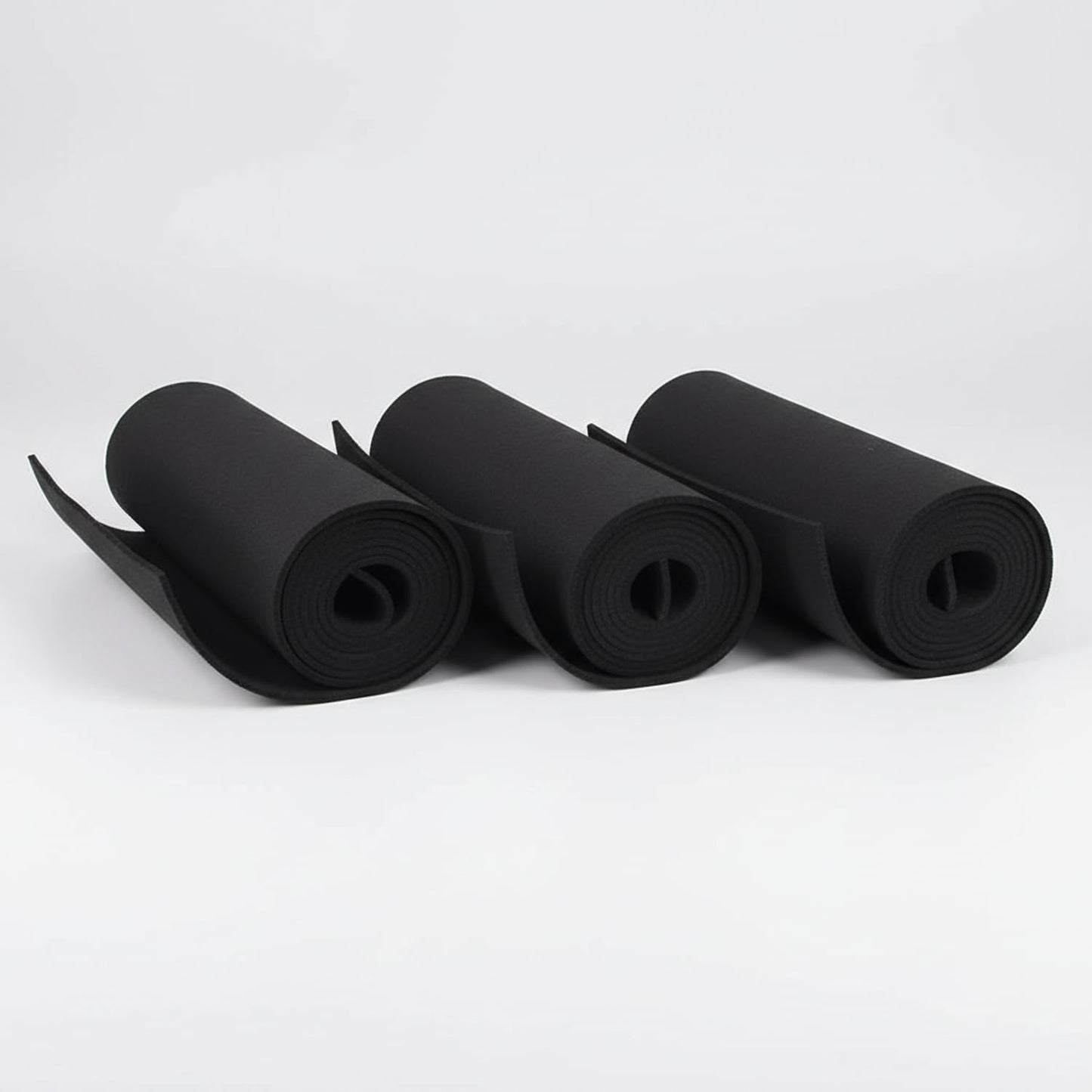 XCEL Multi-Purpose Crafting Foam Sheet Roll – Neoprene Rubber Sheets for Costumes Cosplay Packing Foam Gasket Material – Closed Cell Foam Padding in Various Options (Black, 48" x 12" x 1/8" (3 Pack))