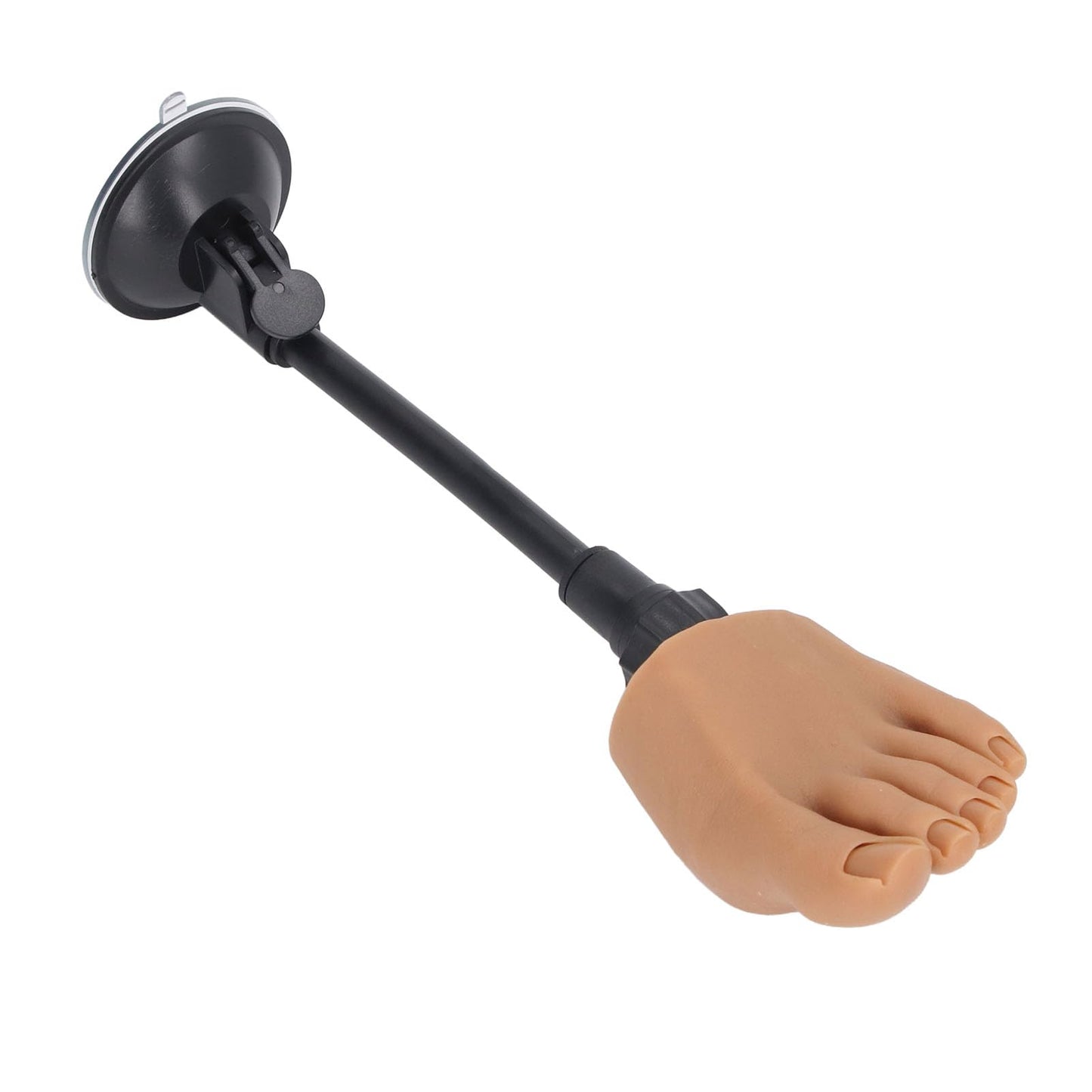 Silicone Nail Practice Trainning Foot with Stand, Flexible Bendable Nails Tip Half Foot Model, Manicure Mannequin Fake Foot Pedicure for Salon Art Training Display (Left Foot)