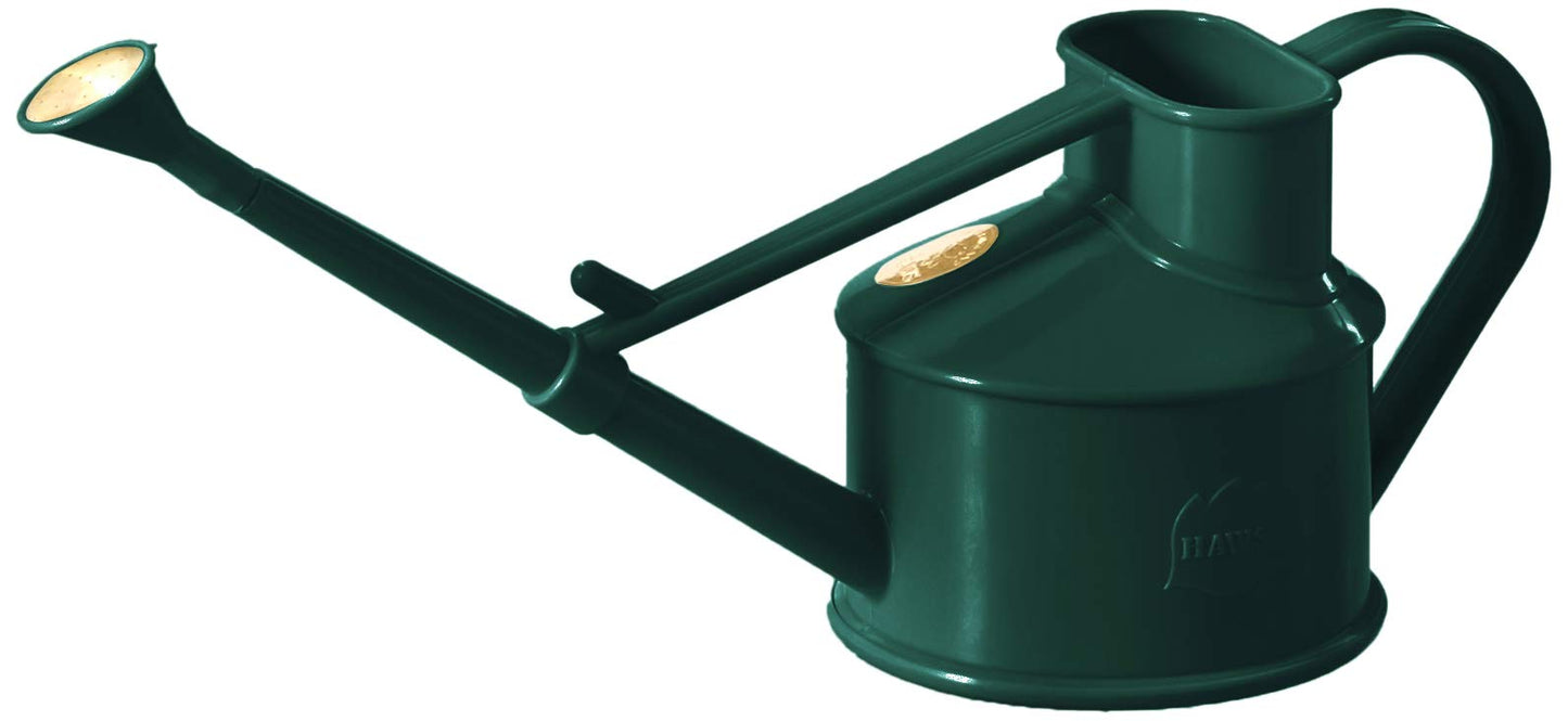 Haws Handy Plastic Watering Can, Mini Water Can for Indoor Plants, Succulents and Flowers, Green, 1 Pint