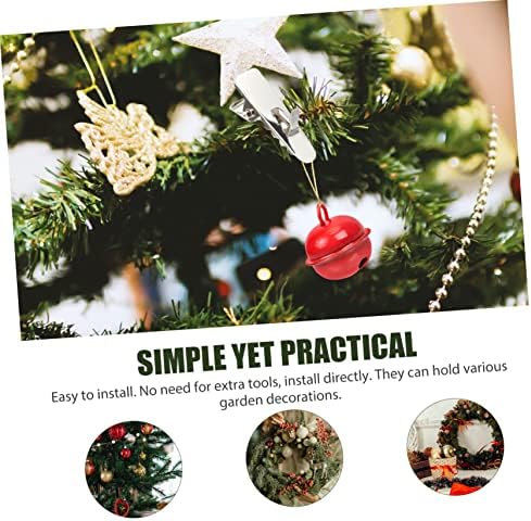 Cabilock 500pcs Spring Decor Clips Multi-Purpose Xmas Ornament Holders for Wreaths Trees Adornment Clips for Holiday Decorations for Festive Flower Arrangements