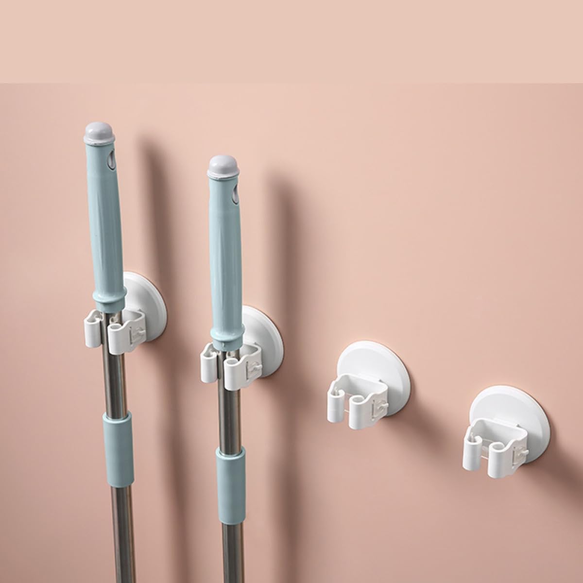 3pcs Wall mounted Mop Broom Holder Set with Anti
