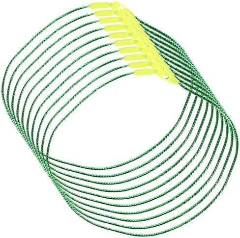 400pcs Ornament Hangers: Snap Locking Rope - Christmas Tree Hanging Hooks - Precut Hanging Ropes Fasteners for Christmas Halloween Holiday Decorations