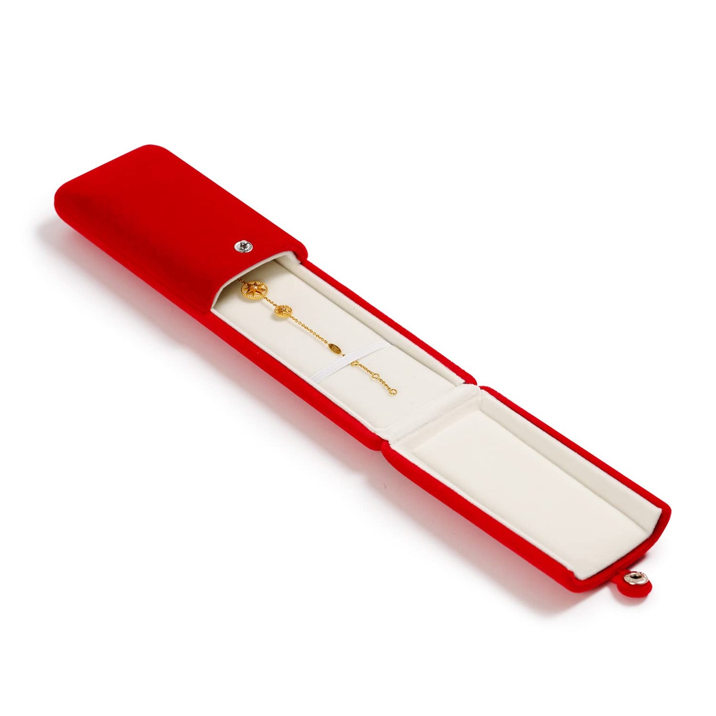 Oirlv Red Jewelry Gift Box Necklace/Long Chain Storage Boxes