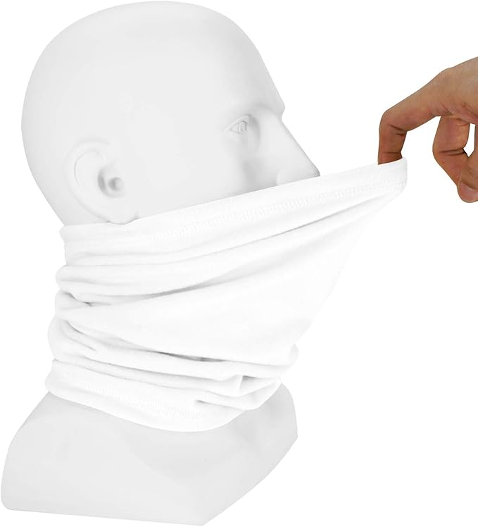 Polar Fleece Neck Warmer - Windproof Winter Neck Gaiter Cold Weather Face Mask For Men Women - 1 Pack