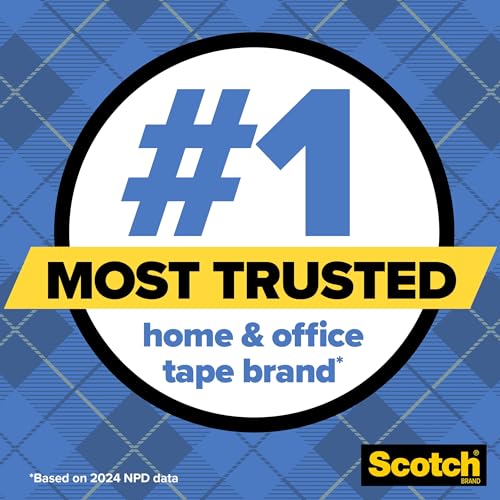Scotch Wall-Safe Tape, 4 Dispensered Rolls, Sticks Securely, Removes Cleanly, Invisible, Designed for Displaying, Photo Safe, 3/4 in x 650 in (4183) - size: 4 Rolls