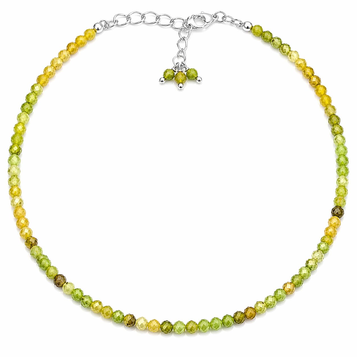 Gempires Green Opal Bracelet for Women | Dainty Handmade Gemstone Beads 2.5 mm | Minimalist Stacking Jewelry | Lightweight Everyday Bracelet | Thoughtful Gift for Her