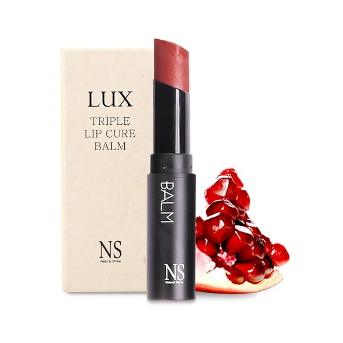 Lux Triple Lip Cure Balm (0.17 oz) (MUSE (Rose Coral)) 4 million units sold in Korea, Natural Tinted Korean Lip Balm, Petroleum/Paraben Free, Lip Butter,lip balm hydrating,tinted moisturizer