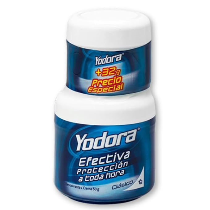 Yodoraa Classic Deodorant Maximum Protection - Aluminum Free, Unscented Cream Deodorant, Pack of 2 (60g/2.11oz & 32g/1.12oz)