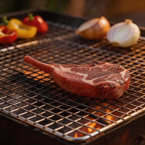LOGOFUN Lifelike Artificial Steak Beef Model Fake Realistic Meat Photography Prop for Kitchen Display Restaurant and Cabinet Party Decoration