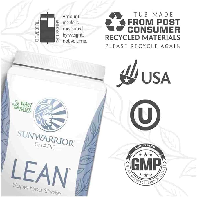 Vegan Protein Superfood Shake Meal Replacement Organic Protein Supplement | Gluten Free Non-GMO Dairy Free Sugar Free Low Carb Plant Based Protein | Caramel 20 Servings | Shape Lean by Sunwarrior