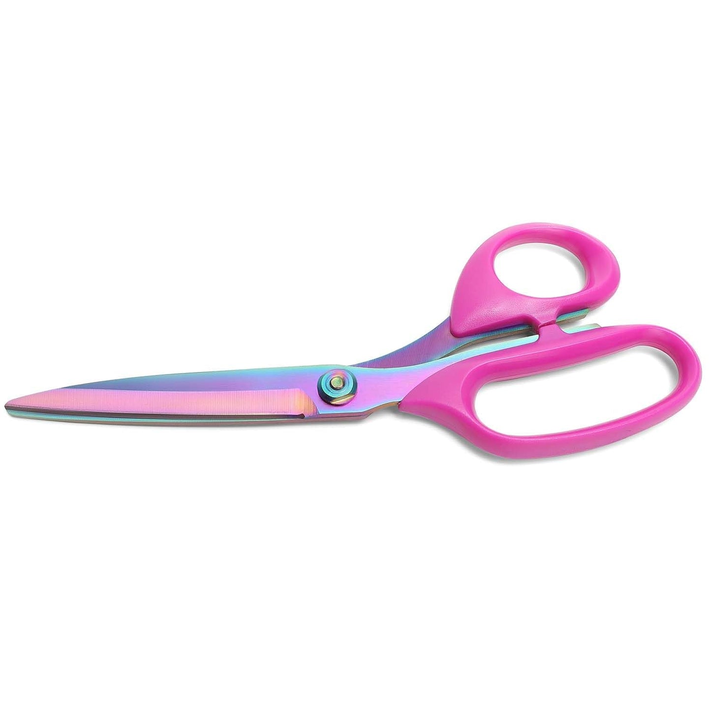 Left Handed Sewing Scissors for Fabric Cutting, Professional Sharp Heavy Duty Titanium Coating Forged Stainless Steel Multi-Purpose Shears for Leather, Dressmaking, Tailoring, Quilting, Office, 9 inch