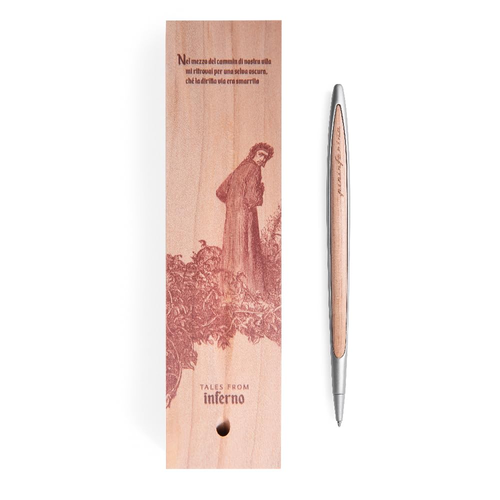 pininfarina CAMBIANO INK DANTE 700TH - TALES FROM INFERNO. Luxury Ballpoint Pen. Writing Utensil