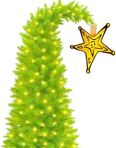 Christmas Tree Topper,Christmas Decorations,Make Your Whobilation Tree Come to Life with This Topper,8.2” Christmas Star Tree Topper for Holiday Christmas Tree Decor (Battery-Operated-1)