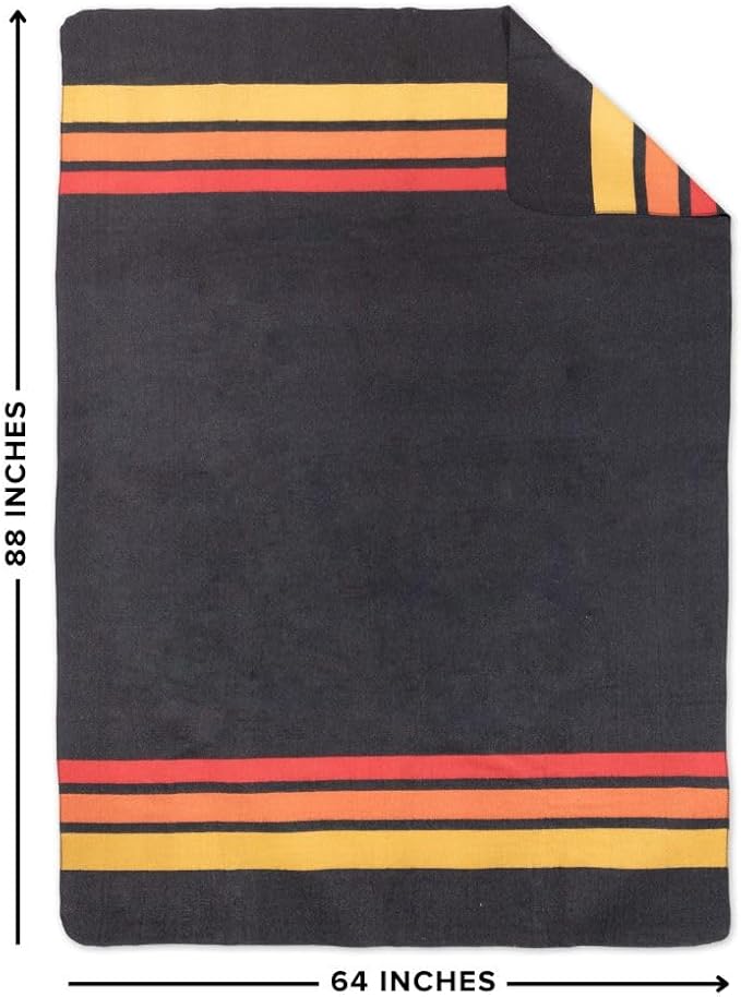 Arcturus Military Wool Blanket - Warm, Thick, Washable - Great for Outdoors, Camping, Stadium Blanket, Picnics, Travel - Car & Bushcraft Survival Kits, Large 64in x 88in 4.5 lb