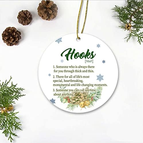 Generic Ornaments Intended for Hooks First Name - Christmas Ornaments Decorations for Christmas Tree with Name Hooks Ornament 3 Inch Plastic Flat