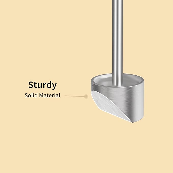 YUMORE Toothbrush Holder Stand Stainless Steel Tooth Brush Holder Bathroom Countertop Organizer Storage (Brushed Nickel)