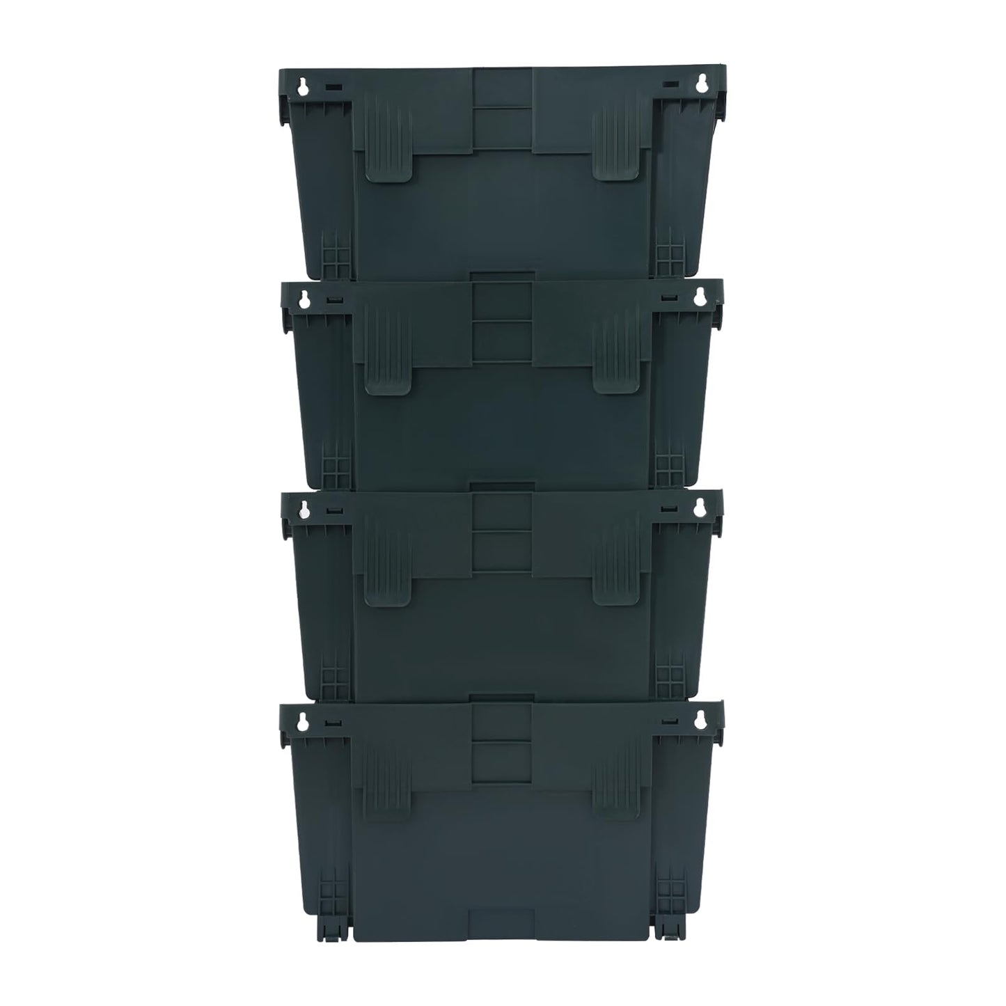 Liffshsy Vertical Wall Planter, Wall-Mounted Living Garden Planter with 16 Plastic Pots Stackable Wall Hanging Flower Pot Clasp Design for Vegetables Flowers (Army Green 16)