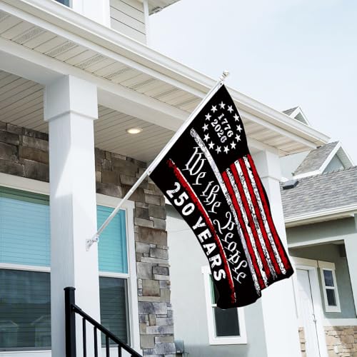 250 Anniversary Flag 3x5 Ft 250 Years of Freedom We The People 1776-2026 250th Birthday Patriotic Signs Hanging Decor for Room House Welcome Photo Backdrop with Brass Grommets - style: Single Sided