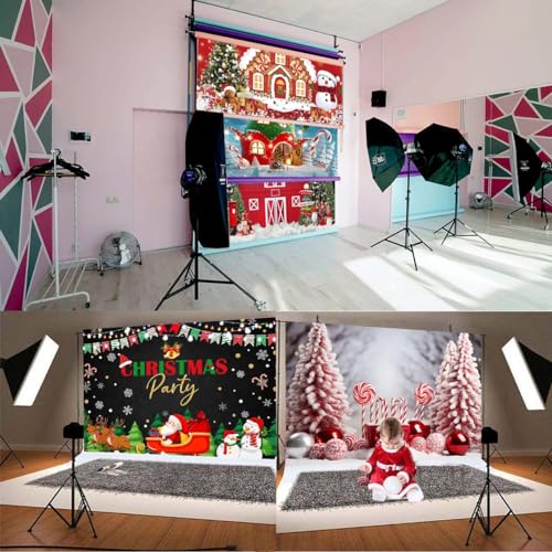 Merry Joy to The World Sheet Music Photography Background Snow Scene Mountain Christmas Tree Backdrops Xmas Party Supplies Family Kids Party Banner Merry Christmas Backdrop,6x4feet - size: 6x4feet
