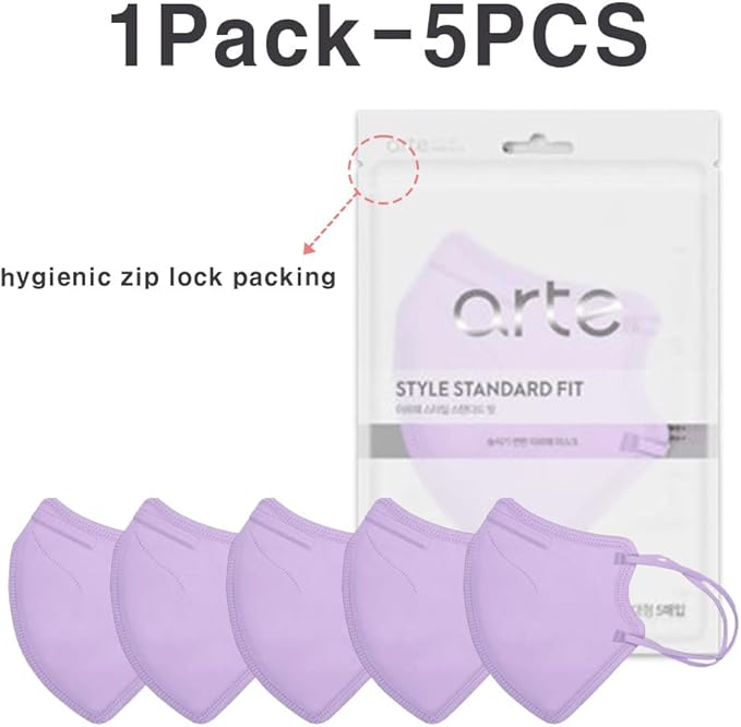 [20 Pcs] Korea Face Mask for Adults – Bird Beak type 2D Protective Health Face Mask for Dust and Smoke – 4-Layer Protective Filter – Ideal Fit for Comfortable Wear - Beige
