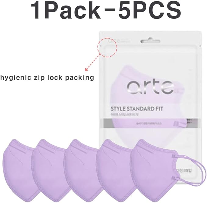 [10 Pcs] Korea Face Mask for Adults – Bird Beak type 2D Protective Health Face Mask for Dust and Smoke – 4-Layer Protective Filter – Ideal Fit for Comfortable Wear - Navy