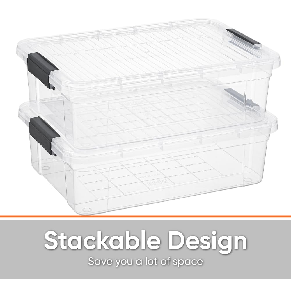 Storage Bins with Lids (2 Count)