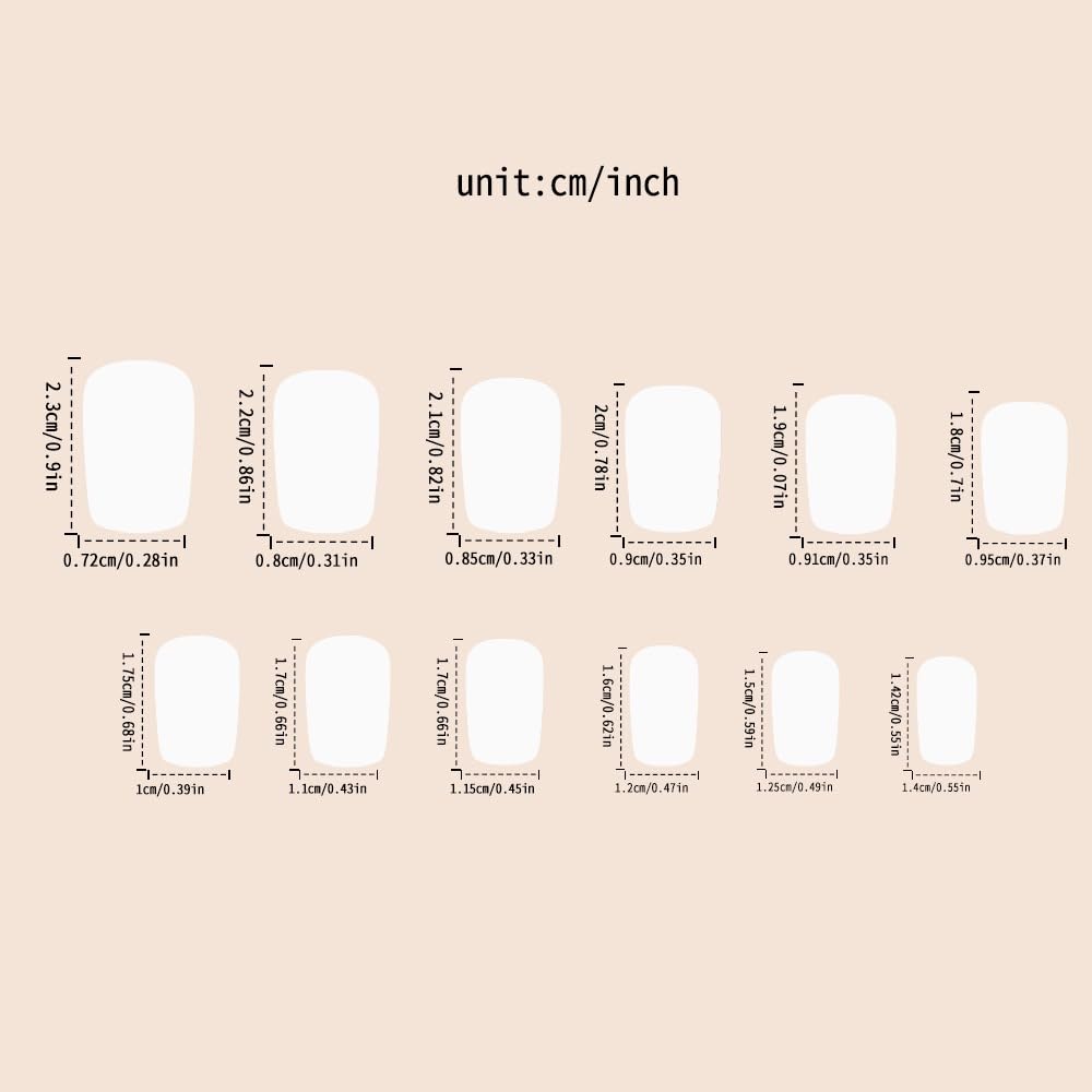 CTTHNBD Press on Nails Medium - Square Fake Nails with Butterfly Design - Black French Tip False Nails Press ons - for Women 24 Pcs