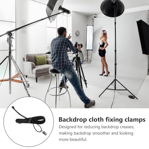 COHEALI 4 Pcs Photography Backdrop Cloth Clips Background Clamp Holders for Studio Photo Shoot, Sturdy Backdrop Fixing Clamps for Professional Photography Setup