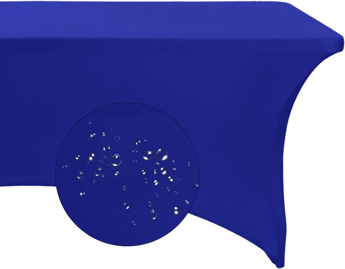 Spandex 6ft Waterproof Table Cover for Party,Wedding, Banquet, and Events(Royal Blue)