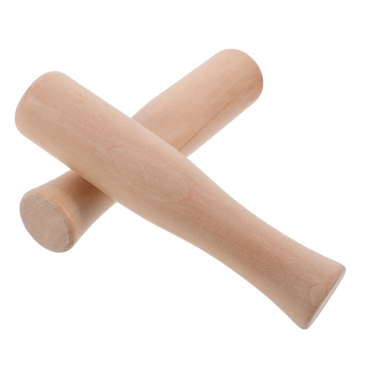 STOBAZA Beech Wood Food Grinding Rod 5.51 Inch Kitchen Pestle Tool for Garlic Ginger Spices Crushing and Potato Mashing