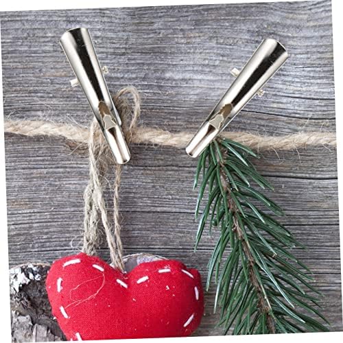 Cabilock 400pcs Xmas Flower Clips Xmas Ornament Clips for Christmas Tree Decoration for Floral Arrangements for Wreaths and Crafts