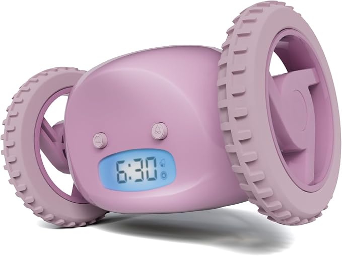 CLOCKY Alarm Clock on Wheels – Loud Rolling Alarm Clock for Heavy Sleepers