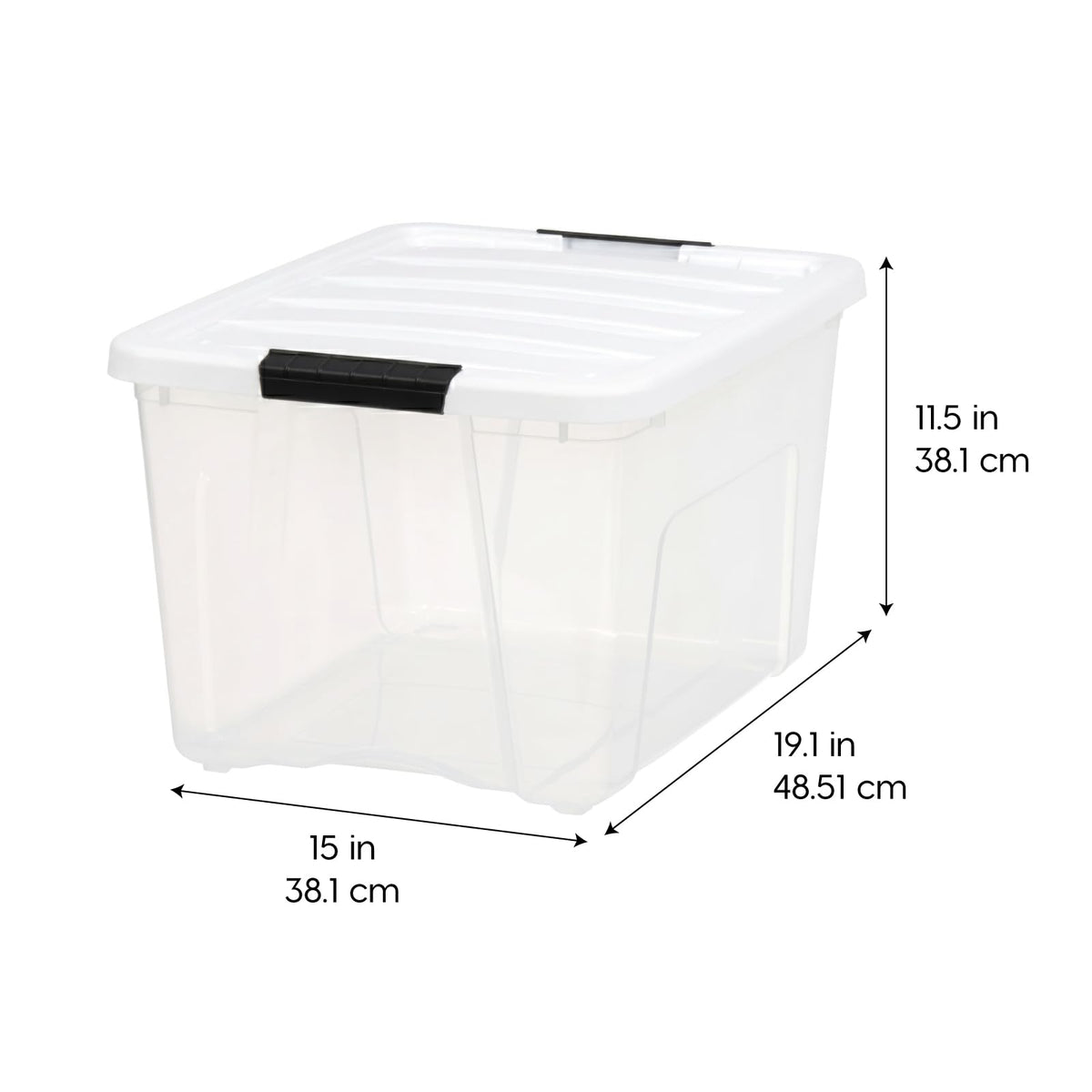 40 Qt Storage Bins with Lids (6 Count)