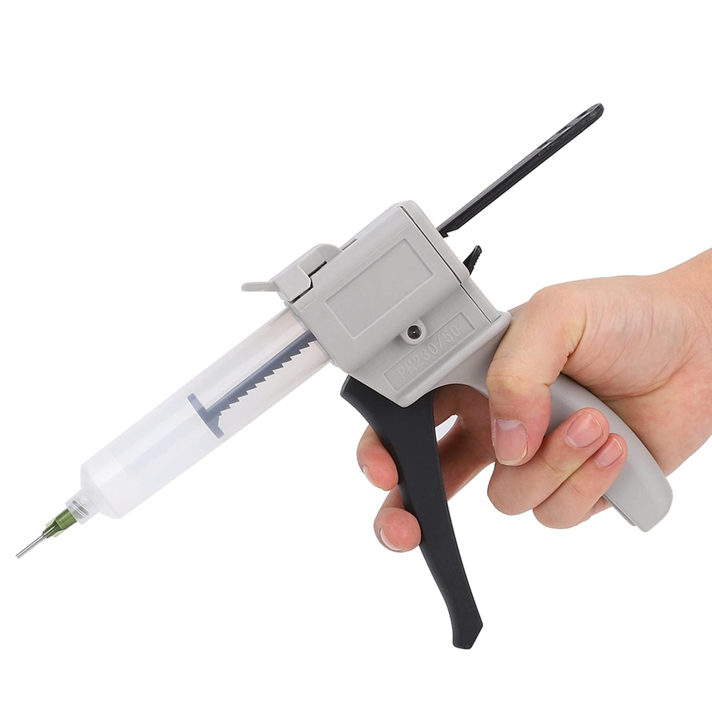 Dispenser Glue Gun, 30ml Manual Dispenser Glue Gun Plastic Manual Single Tube Handle Tool for Pressing Squeezing