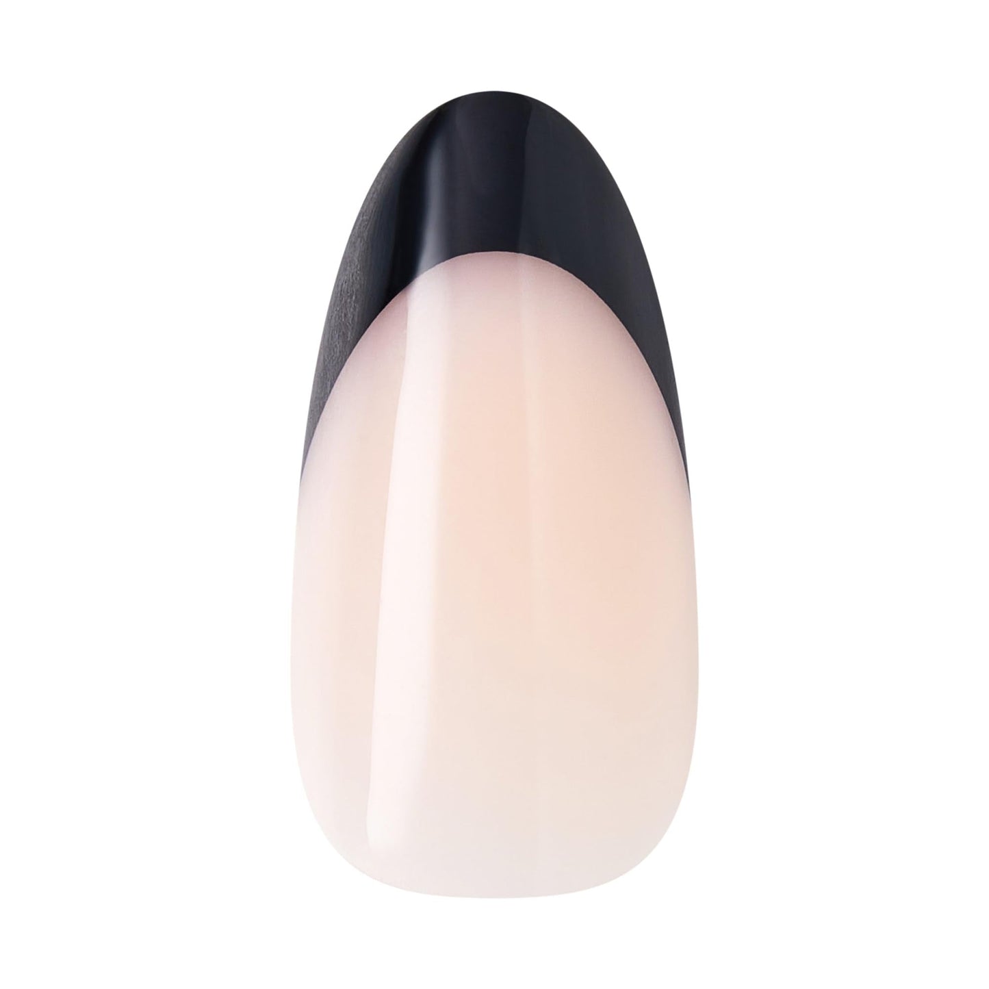 Kiss Core, Press On Nails, Nail glue included, 'Full of Fun', Black, Medium Size, Almond Shape, Includes 32 Nails, 2g Glue, 1 Manicure Stick, 1 Mini File