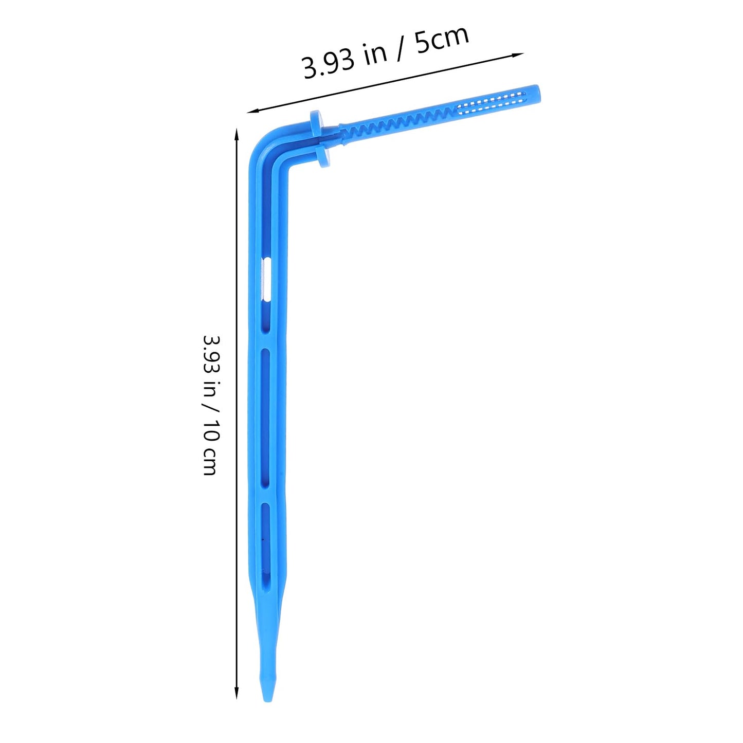 balacoo 100pcs Automatic Drip Waterer Irrigation Support Stakes Micro Irrigation Drippers Automatic Drip Stake Irrigation System Stakes Floor Ventilation Grill Spray Drip Irrigation, Blue