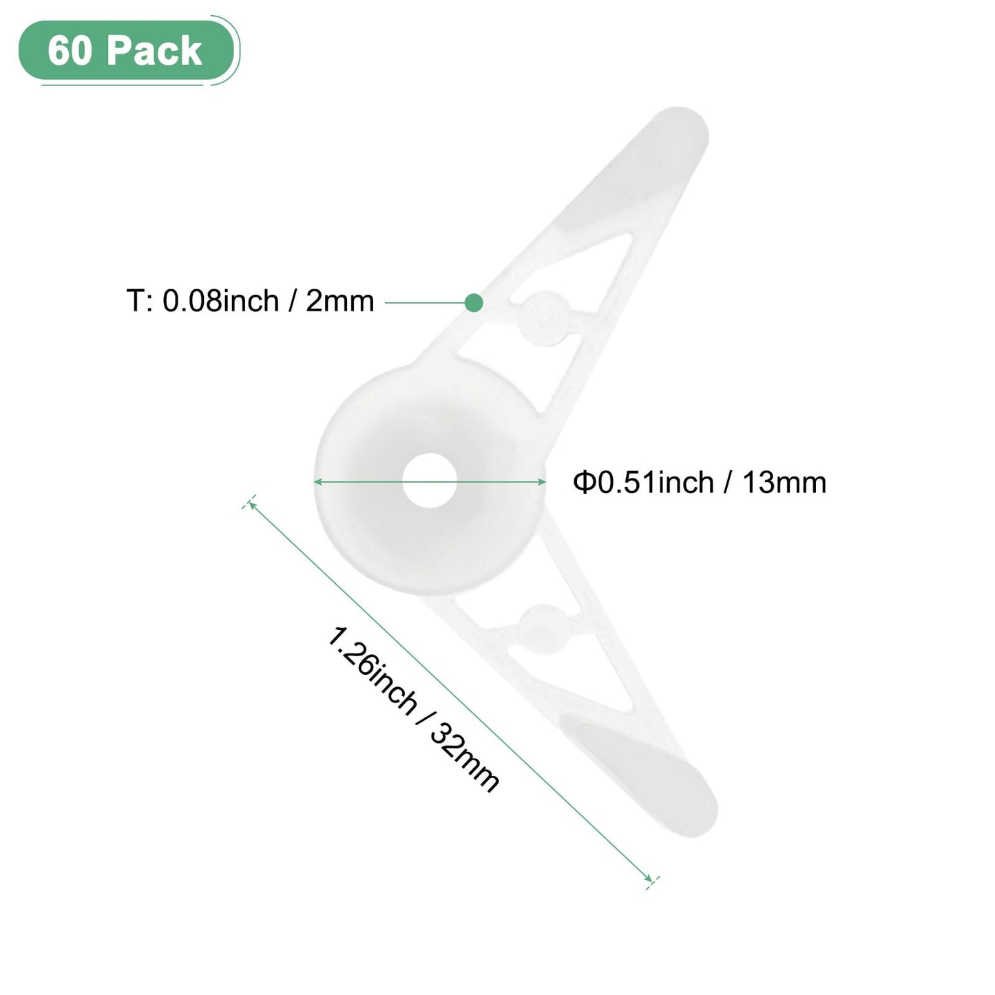 M METERXITY 60-Pack Adjustable Plant Clips, 360 Degree Plant Training Clips, Plant Stem Bender Training Clips for Low Stress Training/Plant Ties/Gardening Accessories [Clear]