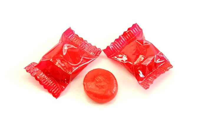 Planet Sweets Cinnamon Buttons Discs Hard Candy - 1.5 Pounds - Individually Wrapped Bulk Candies
