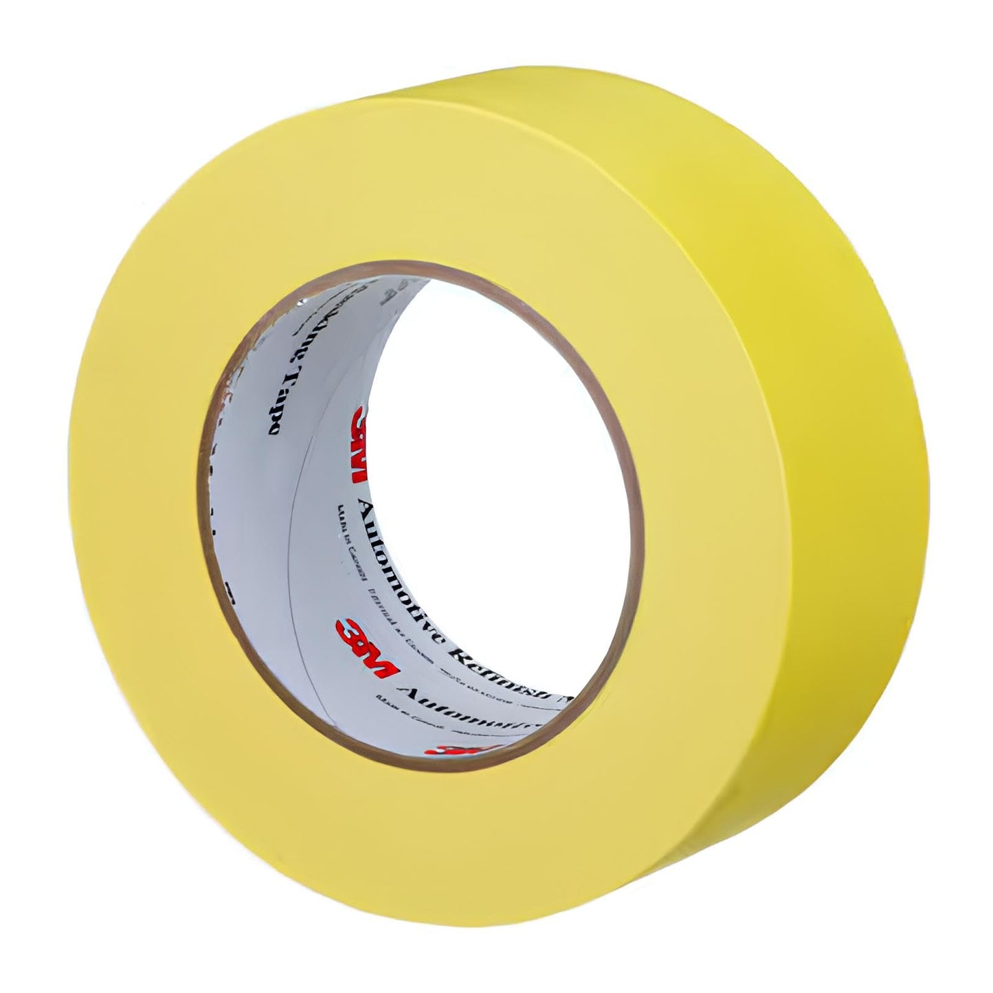 3M Automotive Refinish Masking Tape, 06656, 48 mm x 55 m, 6 Rolls – High-Performance Yellow Crepe Paper Tape for Precise Auto Painting and Detailing