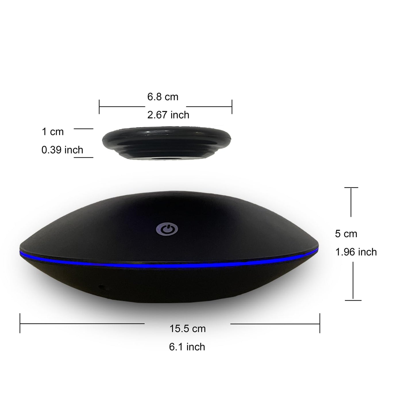 Levitating Display Stand, Floating Display Rack For Toys, Figures, Miniatures Rotation Display Stand