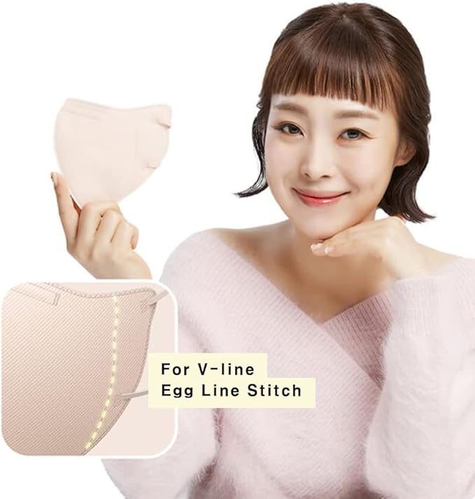 HOMSSEM [25pcs VIUUM Deluxe Korean Face Color Mask– Soft and Durable Korea Face Mask for Adults –2D 4-Layer Filter 6Color (Black-Large)
